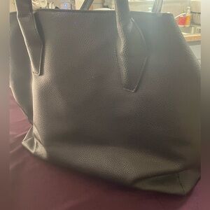 Classic Black Leather Bag